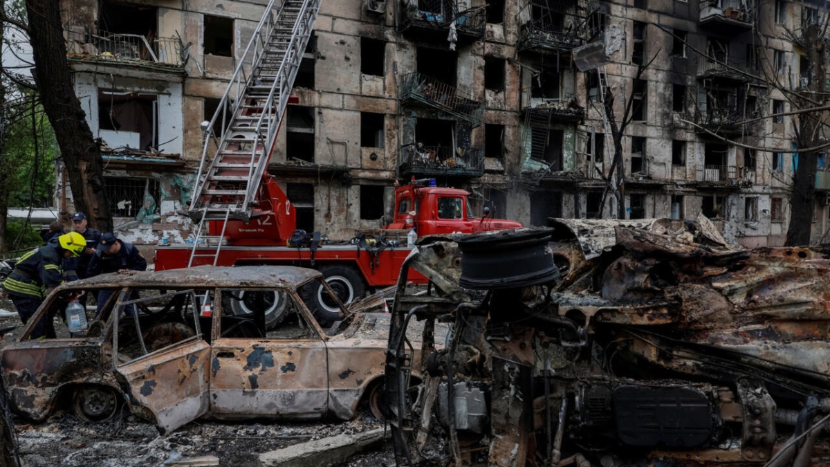 Foto: Rusia golpea Kiev con misiles y drones: al menos nueve muertos y treinta heridos